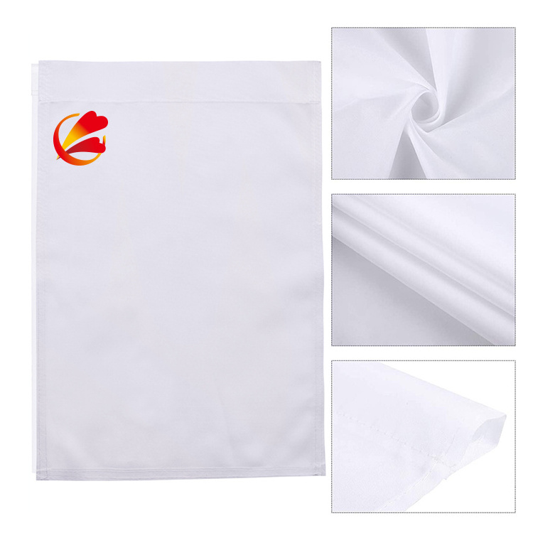 Sublimation Garden Flags Blank Garden Flag 12x18 Inch Double Side Custom Create Your Own White Flag DIY Blank Banner to Decorate