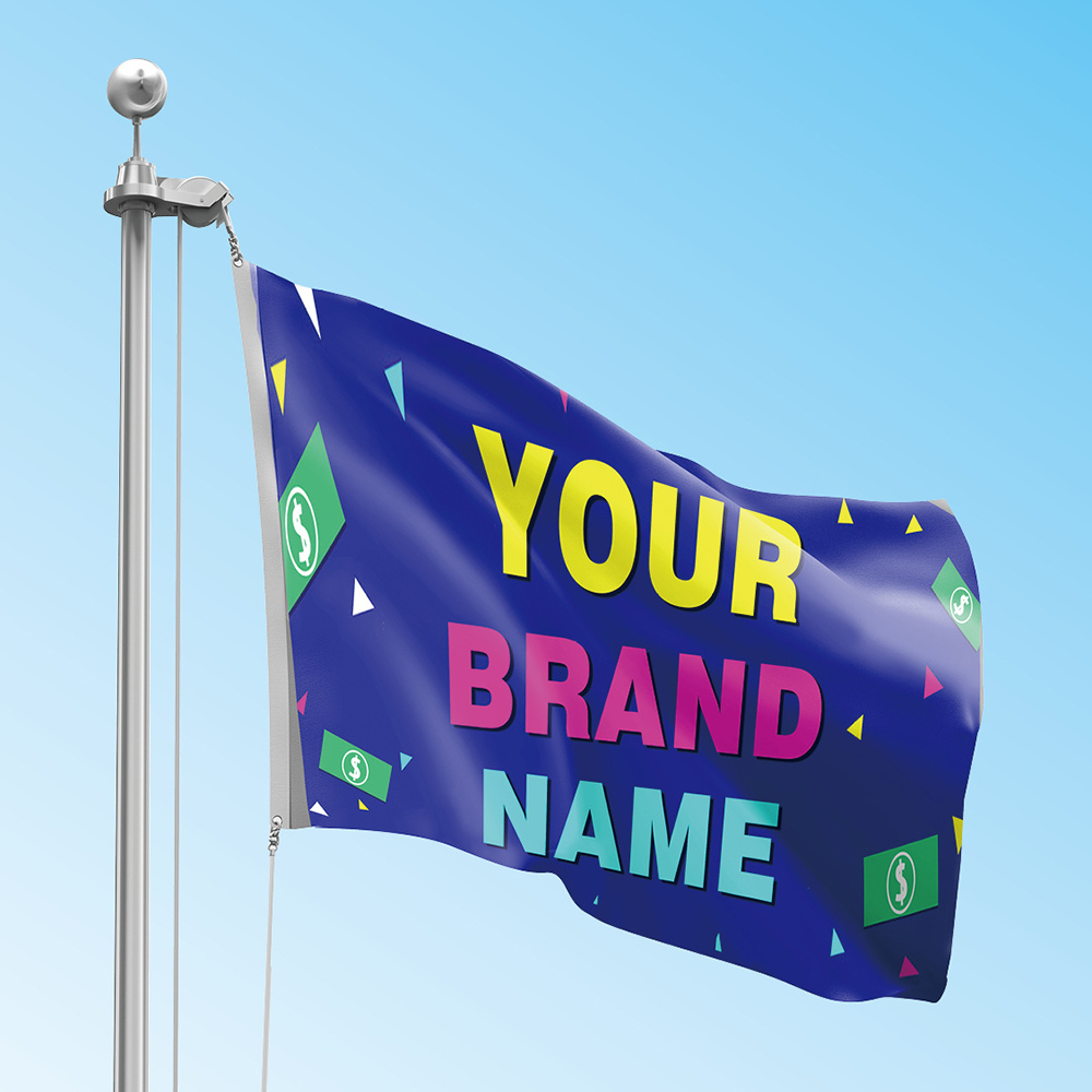 2024 New Product Cheap Print Cotton Design Print Your Logo Polyester Fabric Advertising Campaign Outdoor Custom Flag Banner