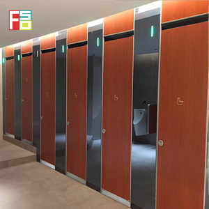 High quality 12mm hpl commercial used bathroom partitions stall bathroom shower partition