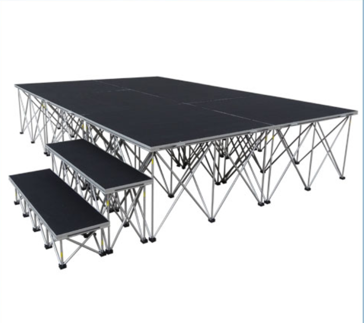 RK PORTABLE STAGE SYSTEM  256 SQ.FT- 16 FT X 16 FT X 16