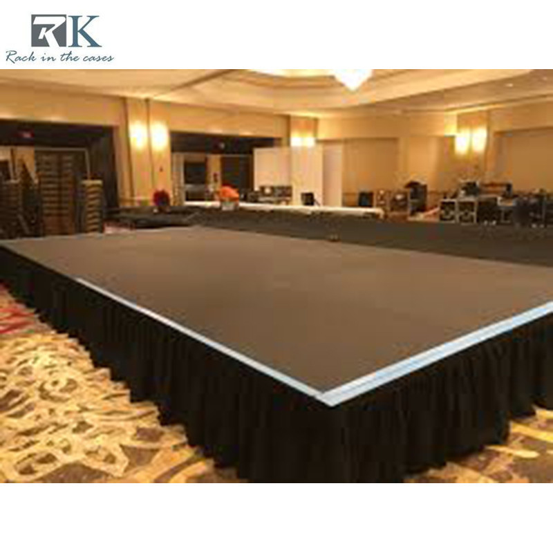 platform easy installed Small set up 12ft*4ft Smart Stage with black skirting