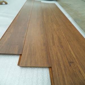 UV lacquer prefinished smooth walnut color strand woven solid bamboo flooring