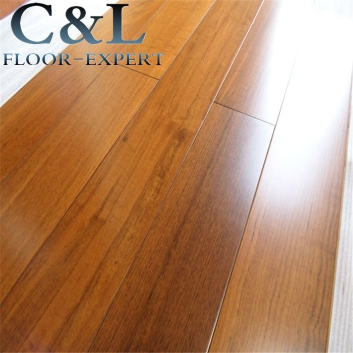 natural matte UV lacquer prefinished indoor Burma Teak solid wood flooring