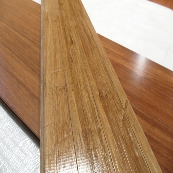 UV lacquer prefinished smooth walnut color strand woven solid bamboo flooring