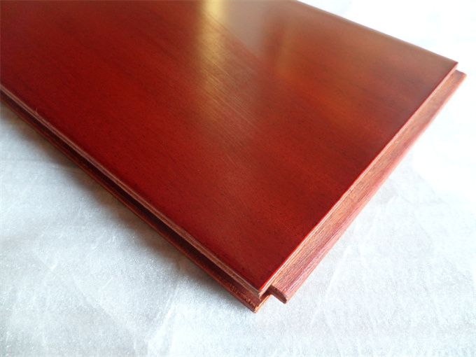 Foshan low price stock Sapele engineered wood flooring