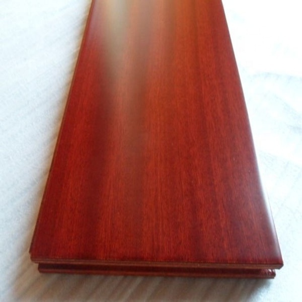 prefinished mahogany color African Sapele engineered wood flooring