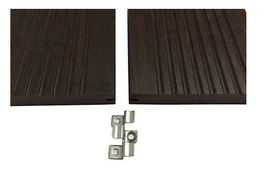 Deep carbonized waterproof anti-sliped surface Solid bamboo outdoor decking