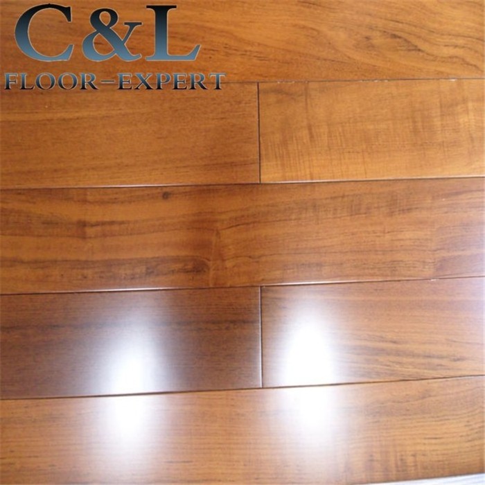 natural matte UV lacquer prefinished indoor Burma Teak solid wood flooring