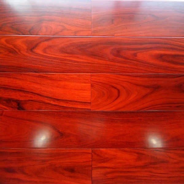 prefinished High glossing mahogany color African Rosewood engineered wood flooring