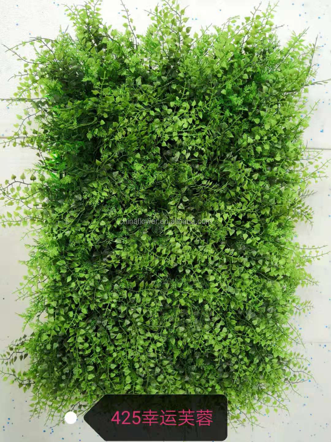 F11007 Wholesale  Anti-UV green artificial grass wall boxwood hedge for green outdoor wall