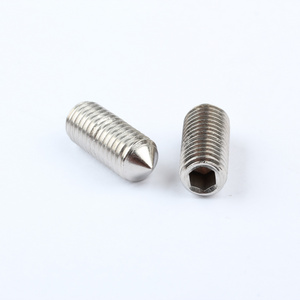 Hexagon Socket Set Screws With Cone Point DIN 914  SS 304/316 Grub Screws Metric Thread M3-M16