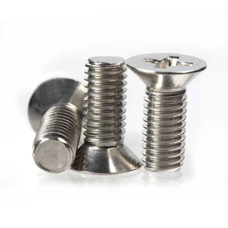 High Quality Stainless Steel DIN 965 Metric Cross recessed countersunk head screws  Flat Head Screws