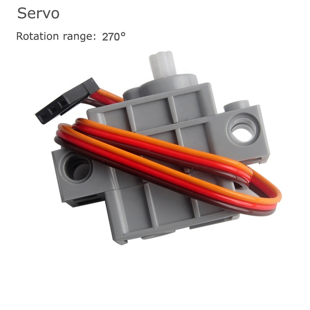 3~5V 270 Degree Servo Gray Geekservo Servo Motor with Wire for Micro:bit Smart Car with 3P Dupont or PH2.0-3P Connector Cable