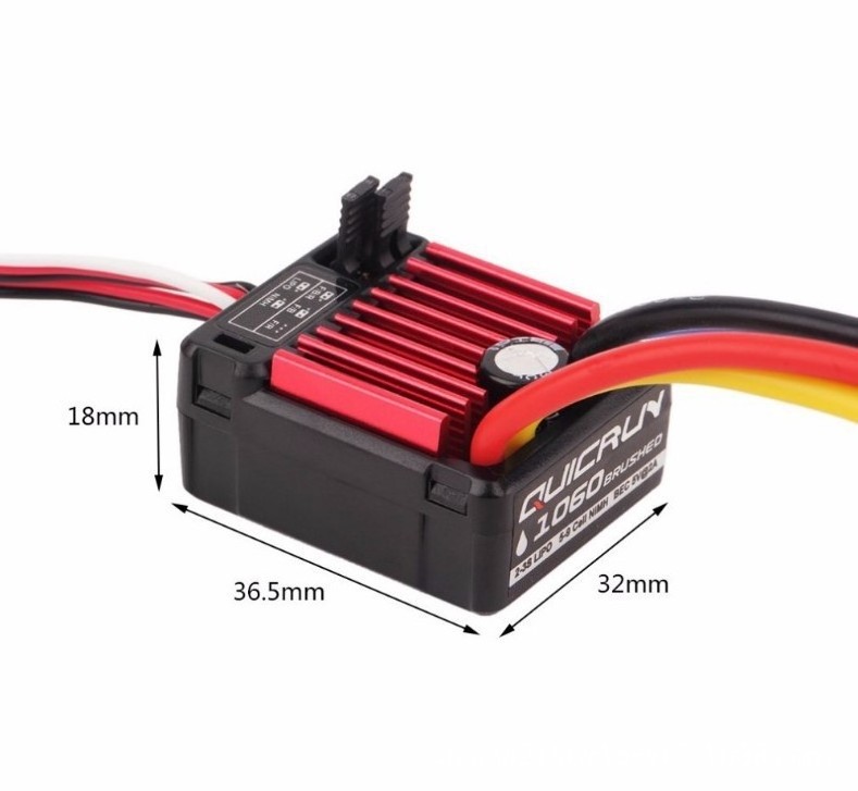 Waterproof ESC HobbyWing QuicRun 1060 60A Brushed Electronic Governor Brushed Speed Controller Switch Mode BEC For 1/10 RC Car