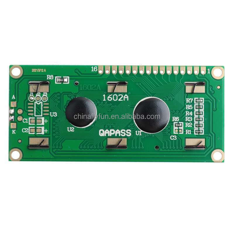 DIYmall 1602 Display Module Blue Green Screen 16x2 Character LCD Display Module With AIP31066 LED Controller for Arduino