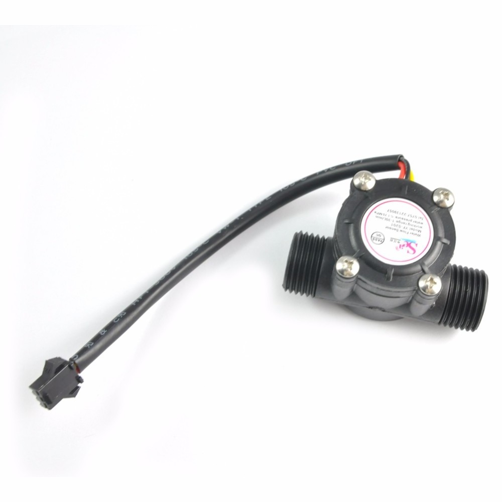 G1/2 Water Flow Meter Sensor Switch DN15 Hall Flow Meter Flowmeter Water Control Value Tester 1-30L/min