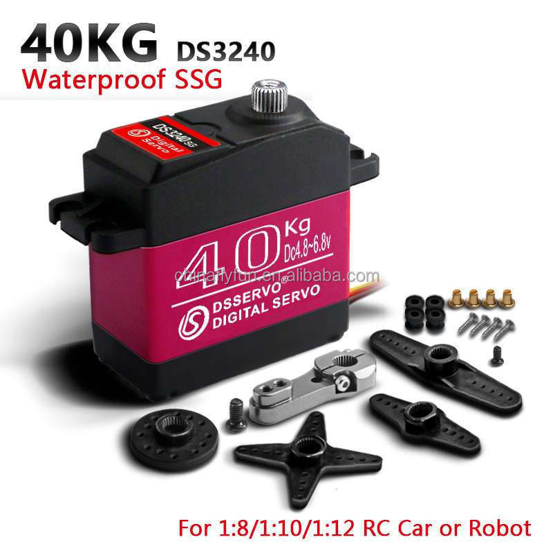 Digital Servo with 25T Servo Arm 40KG Metal Gear RC Car Toys 270 Degree Waterproof High Safety Remote Control PC DIY