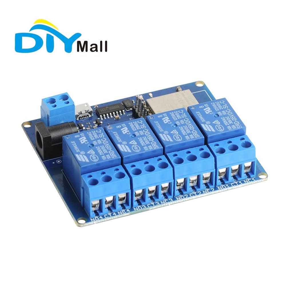 Customize 2/4/8 Channel ESP32 Relay Module micro USB Interface CH340G onboard ESP32-WROOM-32U WiFi Bluetooth-compatible Module