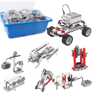 DIYmall 520PCS Boxed MOC Building Blocks DIY Robot Kit Kid's Battery Powered Educational Set Compatible with 88003 8881