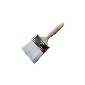 MSN high quality synthetic filament wooden handle paint brush with stainless steel ferrule