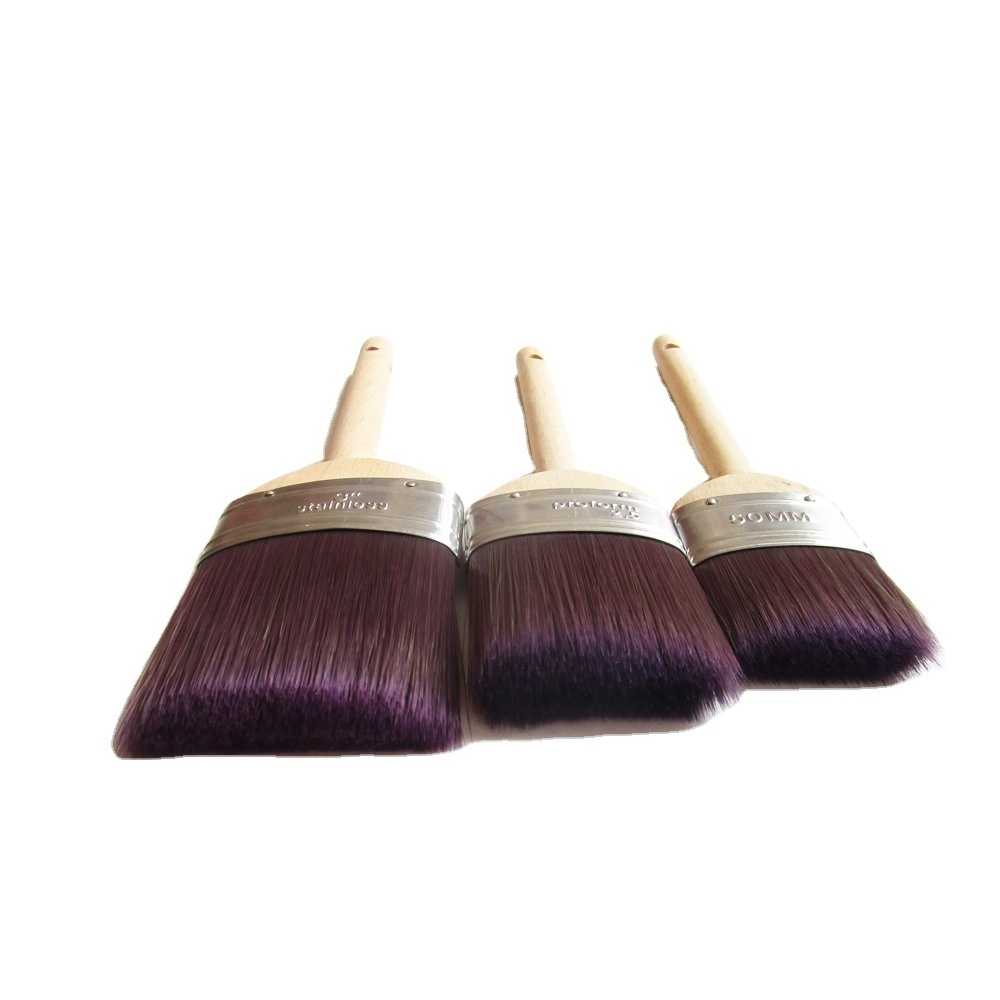 long nature wooden handle paint brush