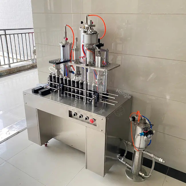 Brand New Can Snow Automatic Paint Mechanical Manual Aerosol Spray Grease Filling Machine