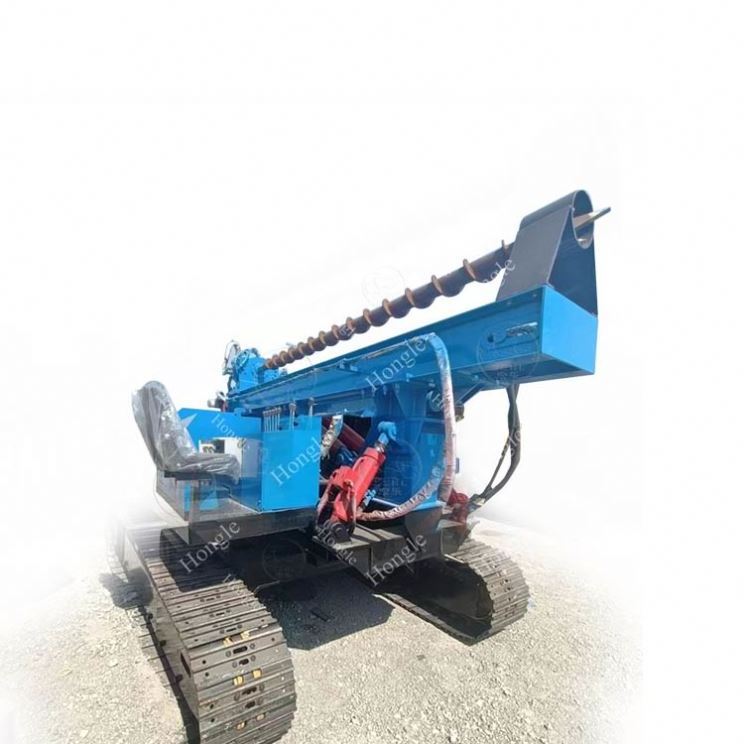 Hot Selling Helical Mini Solar Pile Driver Machine Ground Screw Hydraulic Portable Solar Pile Driving Machine