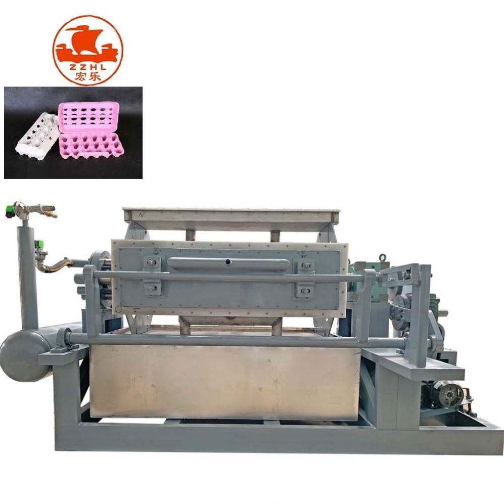 Paper Egg Tray Making Manufacturing Machine Egg Tray Pulp Molding Making Machine Automatic With Hot Press Machine