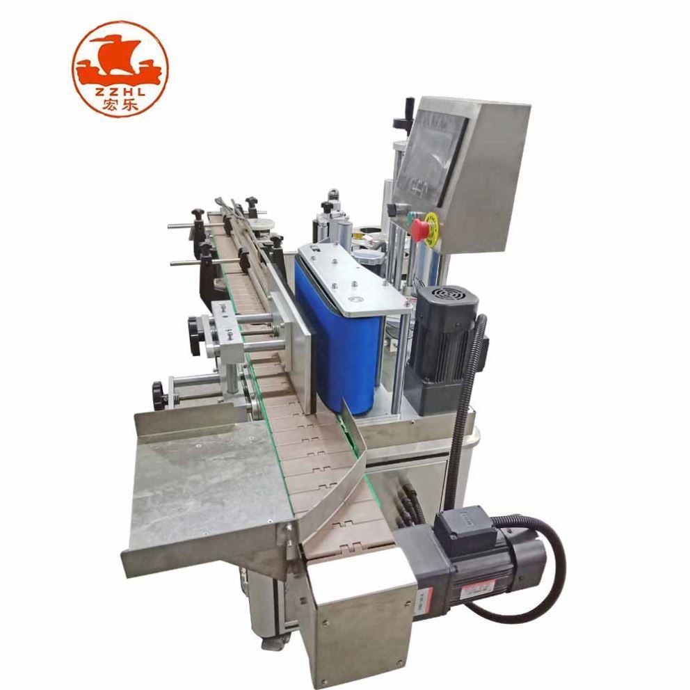 Multifunctional Jar Hot Melt Glue Technology Ampoule Vial Syrup Cylinder Glass Bottle Labeling Machine With Date Code Printer