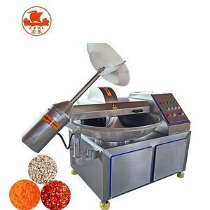 Sausage Bowl Cutter Machinery Commercial Vegetable Chopper Meat Process Vegetable Salad Cutting Machine