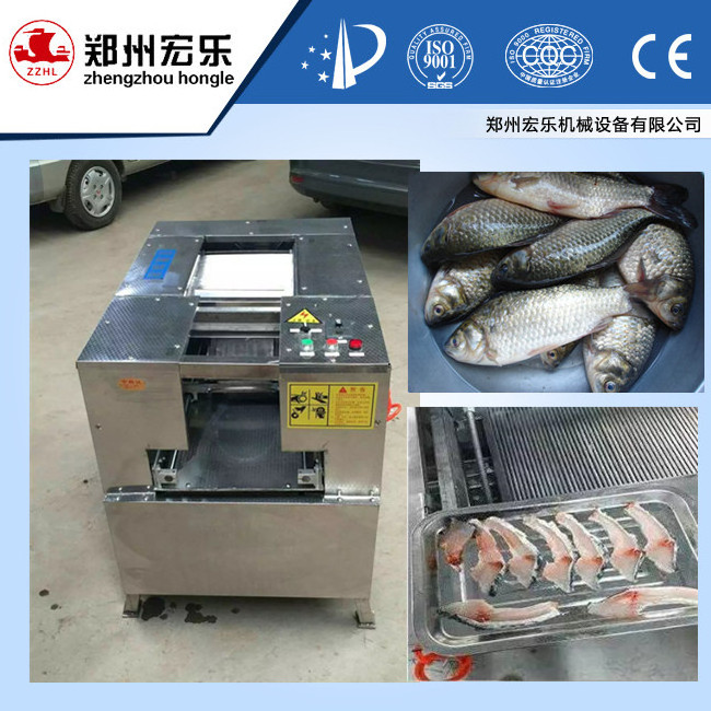 Commercial Small And Large Fish Fillet Cutting Machine / Fish Processing Equipment