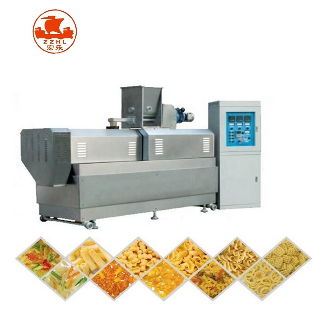 Snack Bar Popping Twin Screw Extruder Prices Corn Chips Snacks Food Making Machine Snack Food Extrusion Machine Price