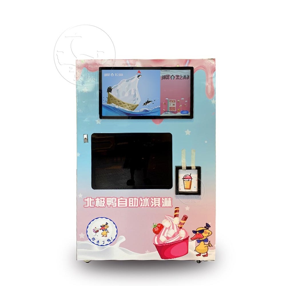 Customized automatic self service vending machine ice cream pizza candy flower smart vending machine