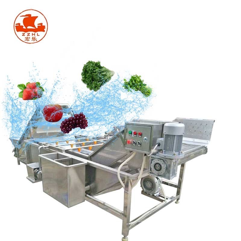 Stainless Steel Apple Pear Mango Vegetable Fruit Cleaning Washing Processing Machine Shrimp Cleaning Machine