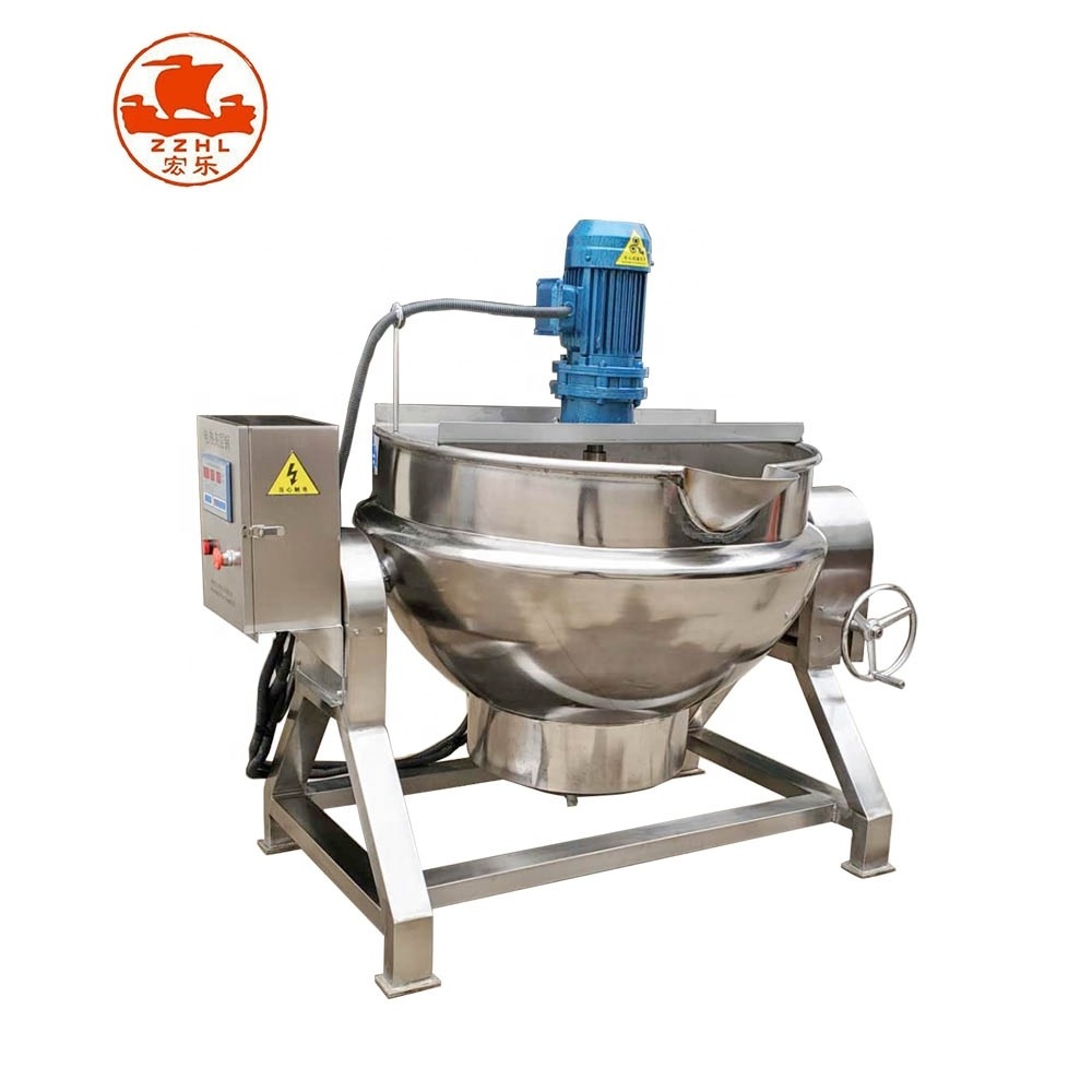 Stainless steel sugar electric jacketed cooking pot gas kettles jacketed cooking mixer