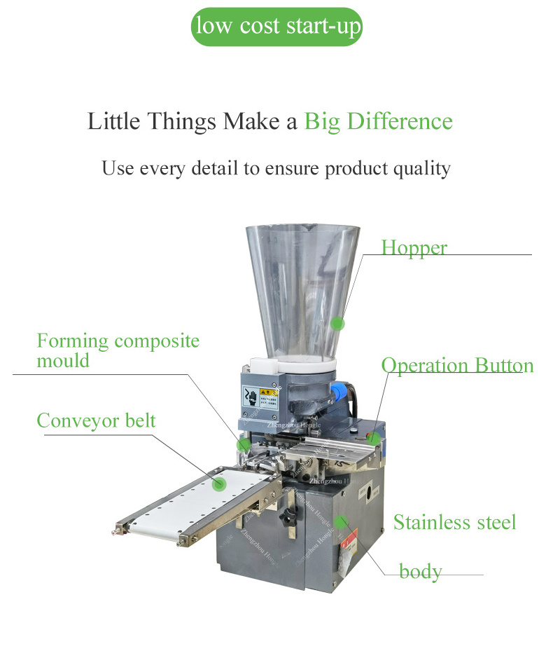 Semi Automatic dumpling filling handmade empanada making machine samosa maker machine for small businesses