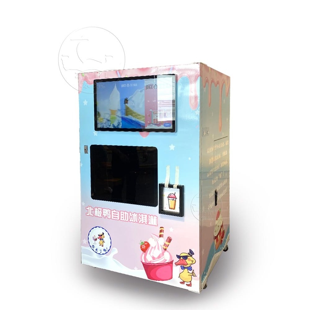 Customized automatic self service vending machine ice cream pizza candy flower smart vending machine