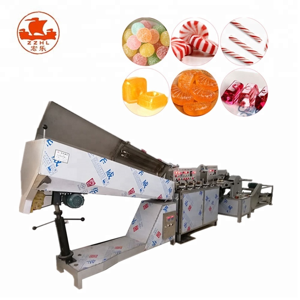 Small  Lollipop Jelly Toffee Hard Candy Making Machine Candy Roller Pulling Cutting  Machine