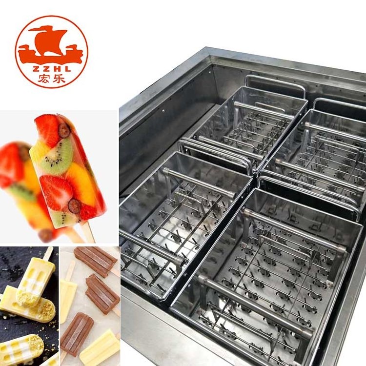 Best Sale New 4 Mold Automatic Commercial Stainless Gelato Ice-Cream Lollipop Making Ice Cream Lolly Popsicle Machine