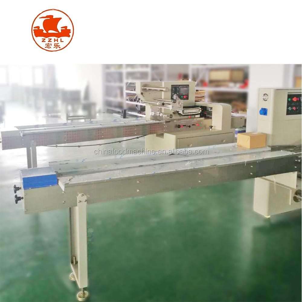 High Speed Flow Pack Small Cotton Soft Hard Lollipop Pillow Wrapping Packaging Machinery Candy Horizontal Packing Machine