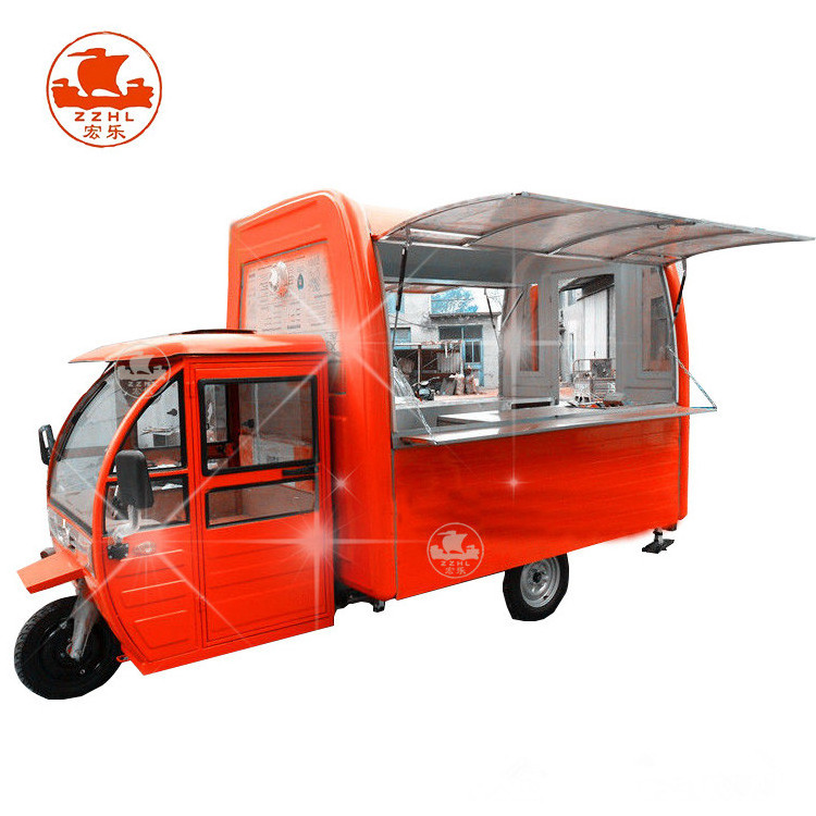 Commercial Outdoor Food Car , Fast Food Car for sale , Stainless Steel Mobile Food Cart