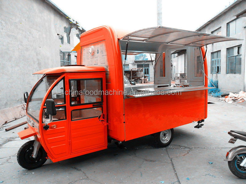 Commercial Outdoor Food Car , Fast Food Car for sale , Stainless Steel Mobile Food Cart