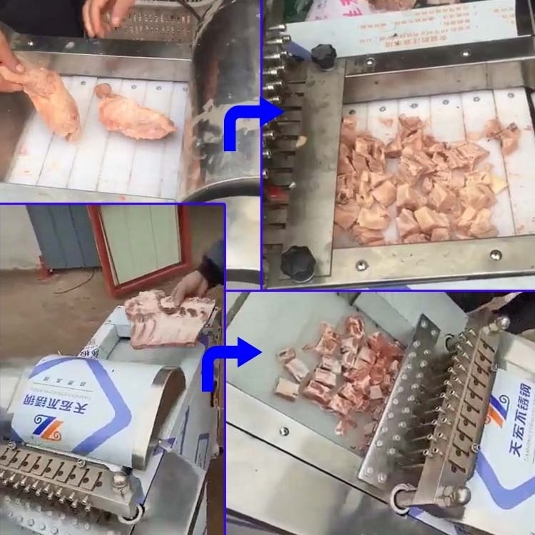 Commercial Automatic Slightly Frozen Meat Chicken Cutting Machine Meat Strip Cutter