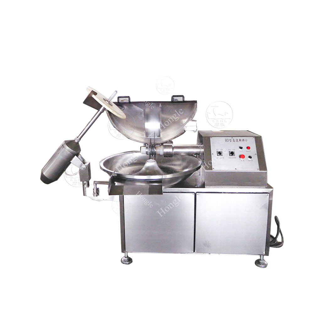 Sausage Bowl Cutter Machinery Meat Process Commercial  Meat Vegetable Cutting Machine Commercial Vegetable Chopper Price