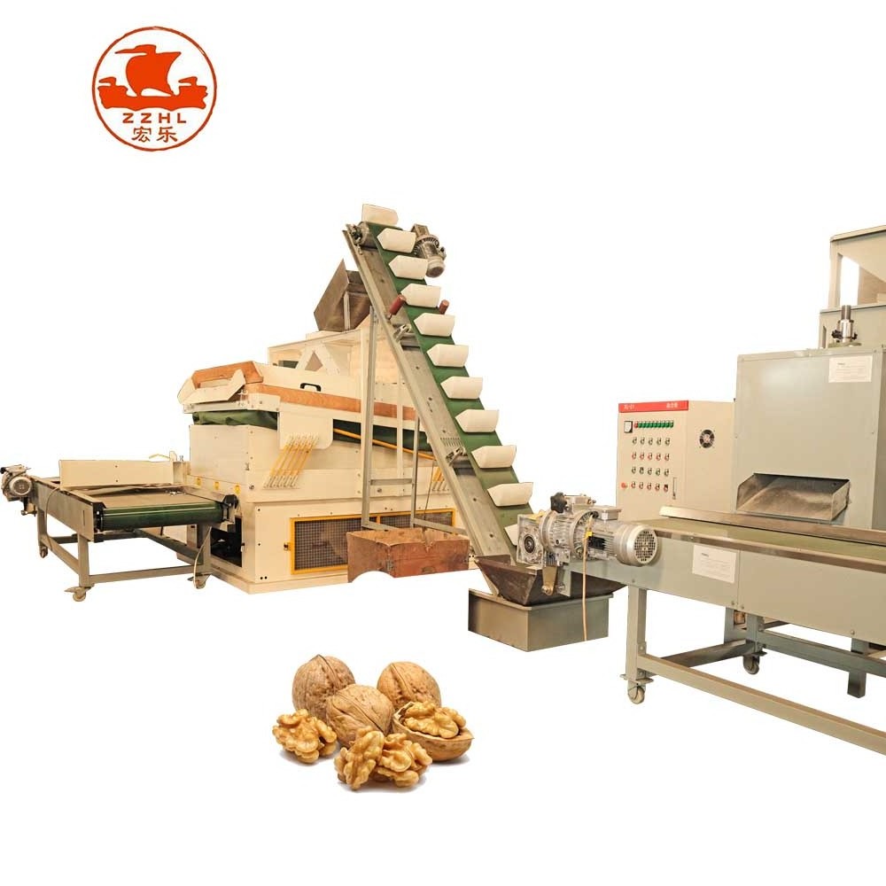 Commercial Walnut Huller Cracker Breaker Black Walnut Hulling Macadamia Nut Sheller Machine