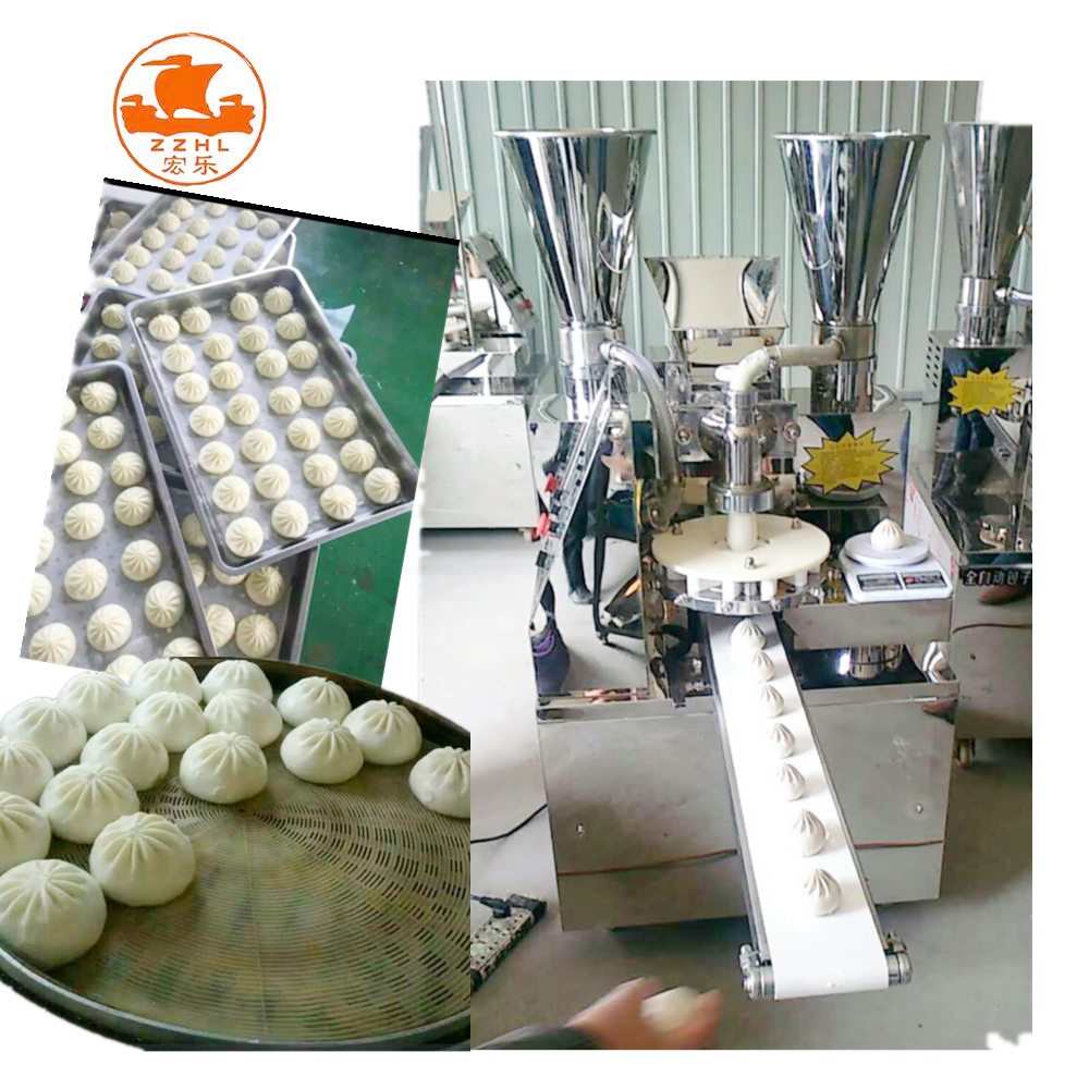 Chinese Baozi Bun Making Machine Automatic Steamed Bread Baozi Pork Bun Machine Steamed Stuffed Bun Maker Machine