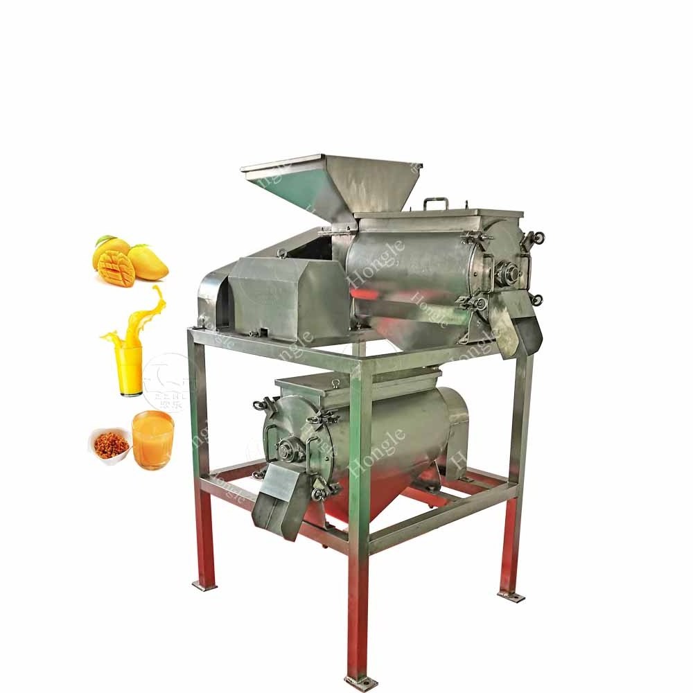 Lemongrass Persimmon Pulp Fruit Mango Juice Pulper Processing Machine Mango Peeling De-stoning Machine