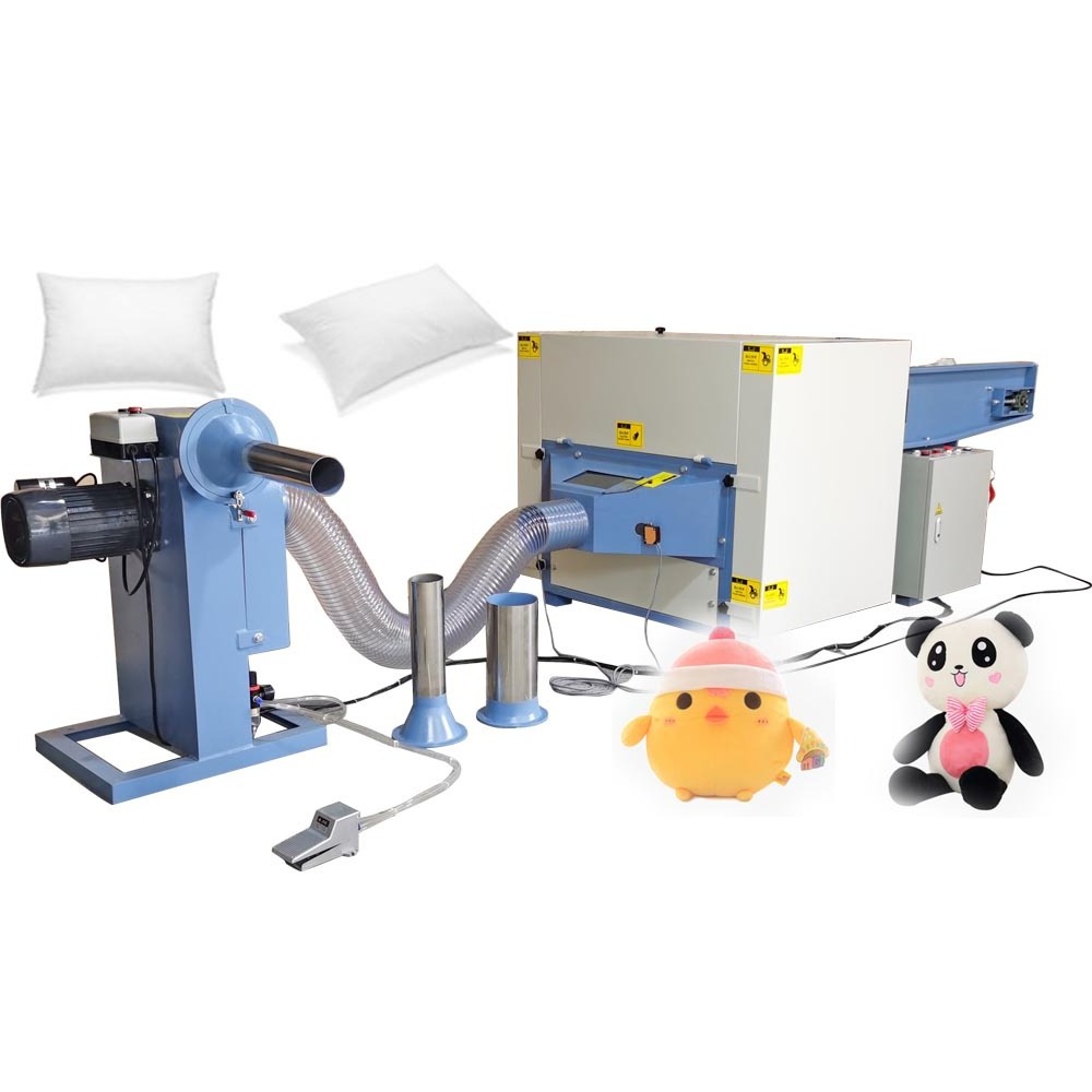 Automatic Plush Toy Stuffing Machine / Commercial Feather Pillow Filling Machine