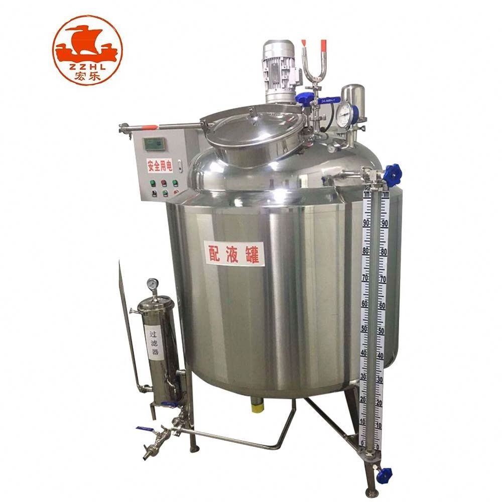 Hot Selling Chemical Beverage Steam Heating Emulsion Cosmetics Manufacturing Equipment Mixing Tank With Ce Certificate