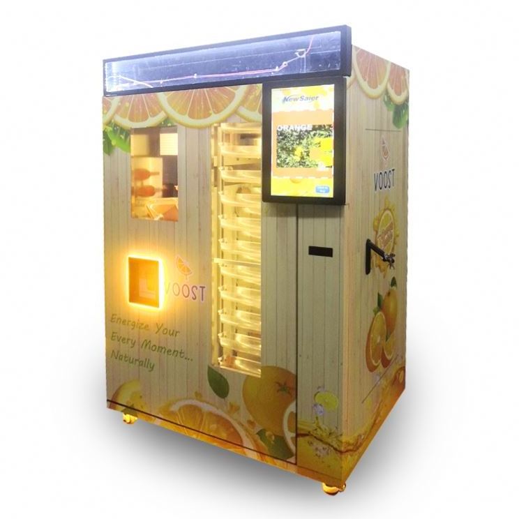 Vegetable Fresh Egg For Fruits Juice Banknote Fruit Juicer Vending Machine